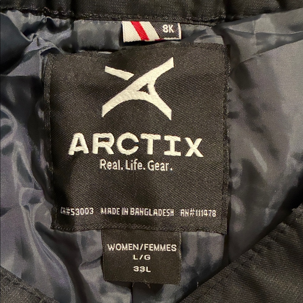 NWT Arctix Women's Insulated Snow Pants Black Large - Picture 7 of 11